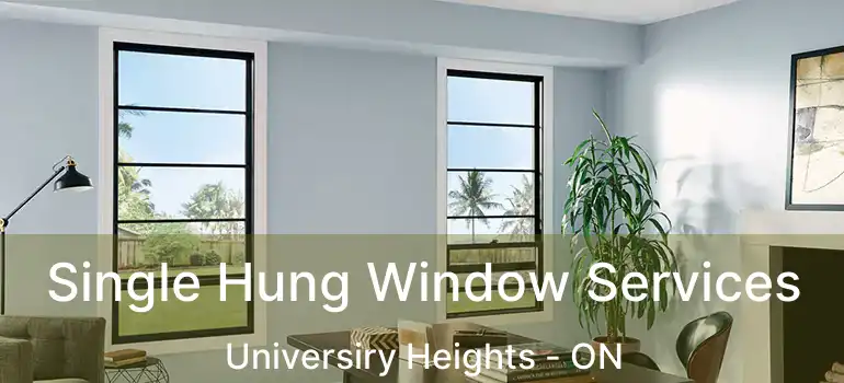  Single Hung Window Services Universiry Heights - ON
